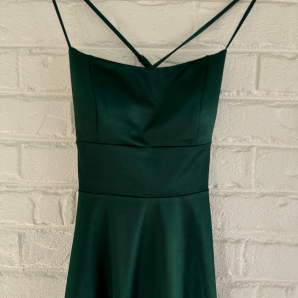 Windsor Strapless Dark Green Dress